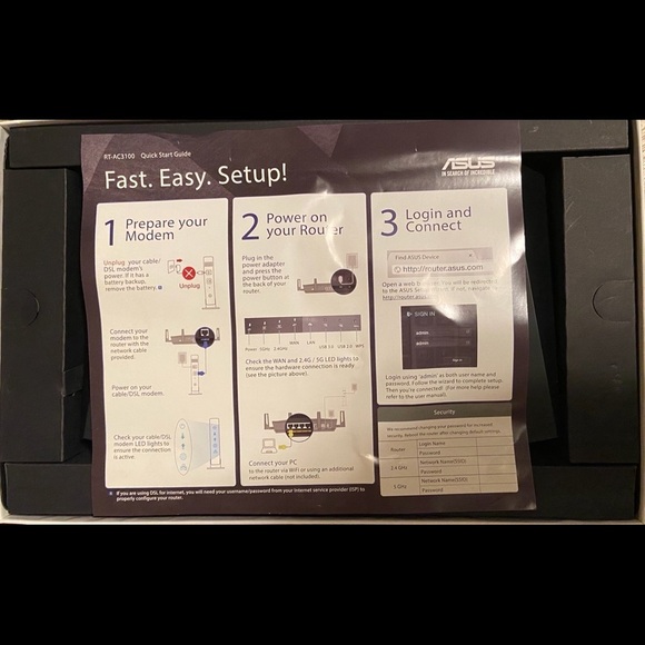 ASUS WiFi Router (RT-AC3100) comes in the original box, and looks like new. - Picture 11 of 11